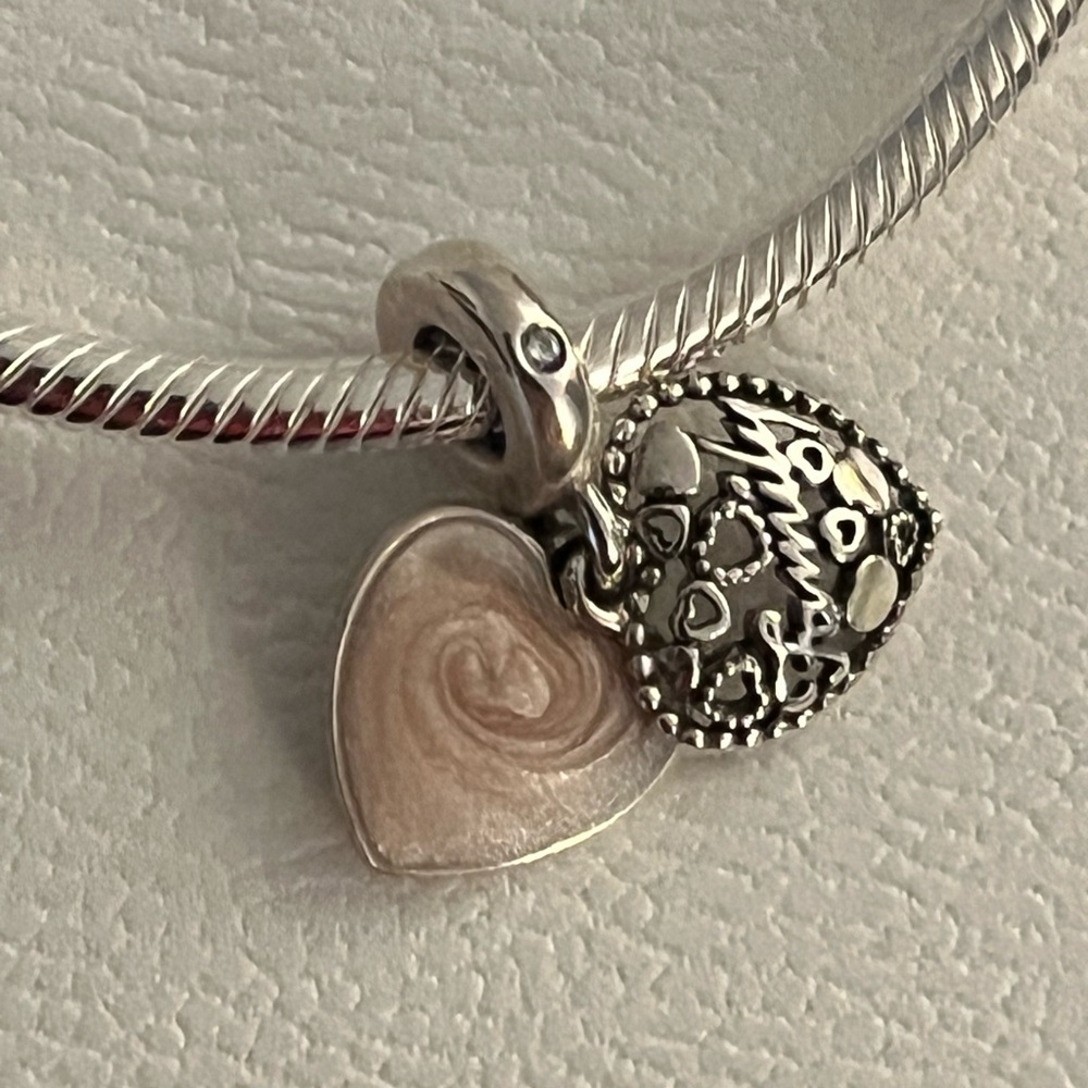 Pandora Bracelet with 2 Family Charms